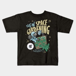 Funny Space Gardening Kids T-Shirt